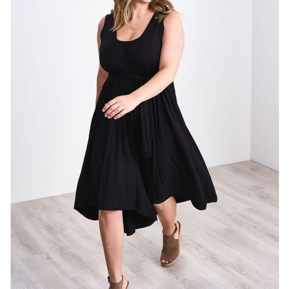 Black nursing romper by latched mama